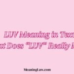 LUV Meaning in Text