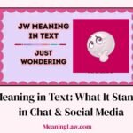 JW Meaning in Text