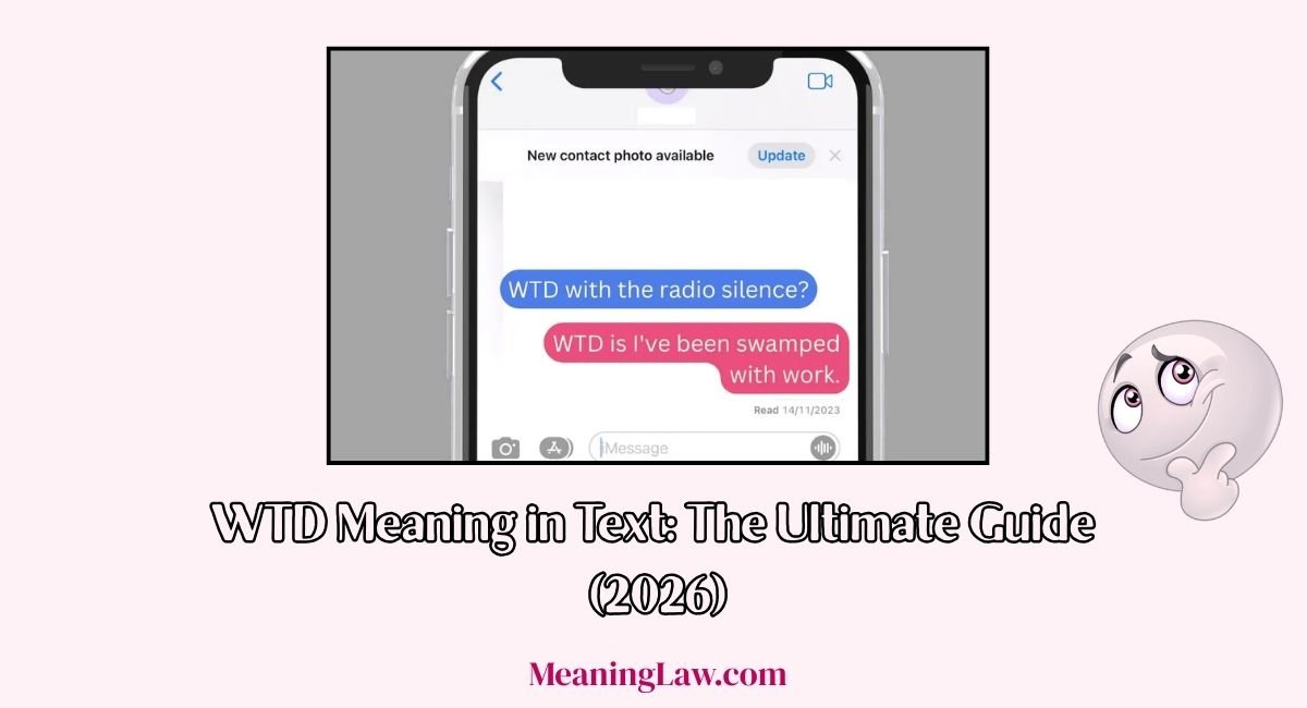 WTD Meaning in Text