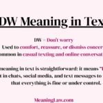 DW Meaning in Text
