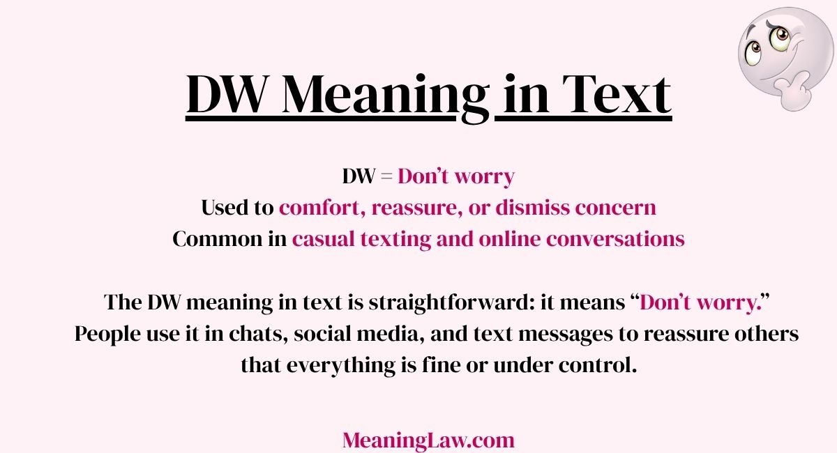 DW Meaning in Text