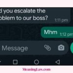 Mhm Meaning in Text