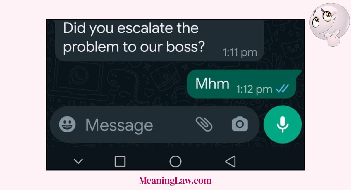 Mhm Meaning in Text