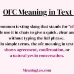 OFC Meaning in Text