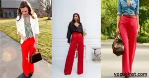Red Trouser Outfit Ideas