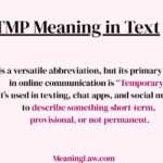 TMP Meaning in Text