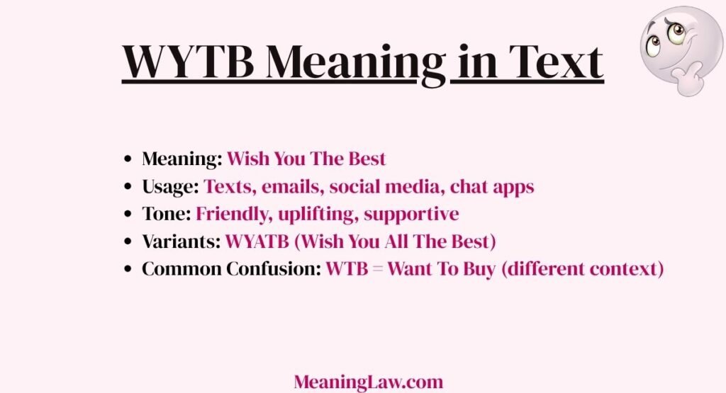 WYTB Meaning in Text