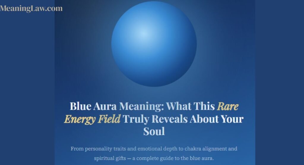 Blue Aura Meaning