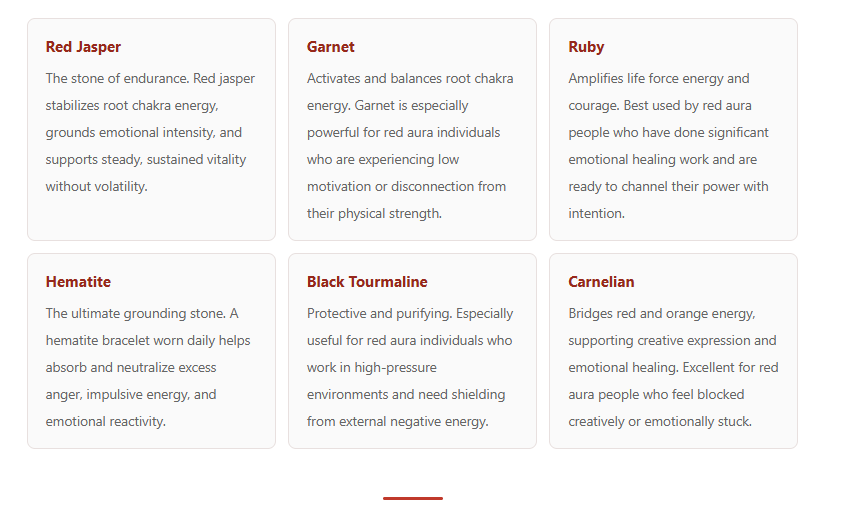 red aura healing