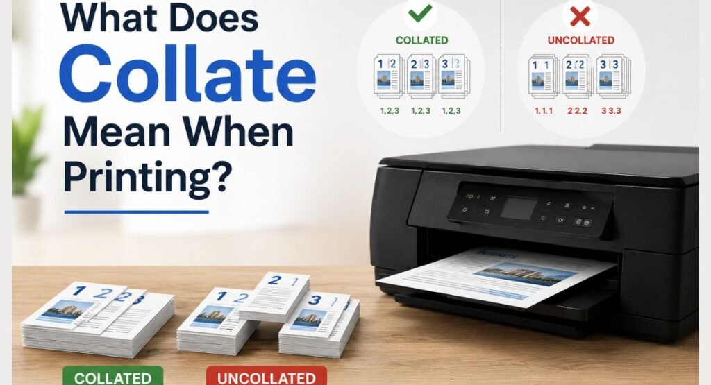 What Does Collate Mean When Printing?
