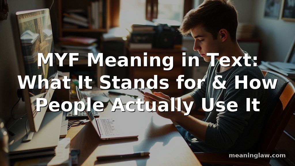 MYF Meaning in Text: What It Stands for & How People Actually Use It