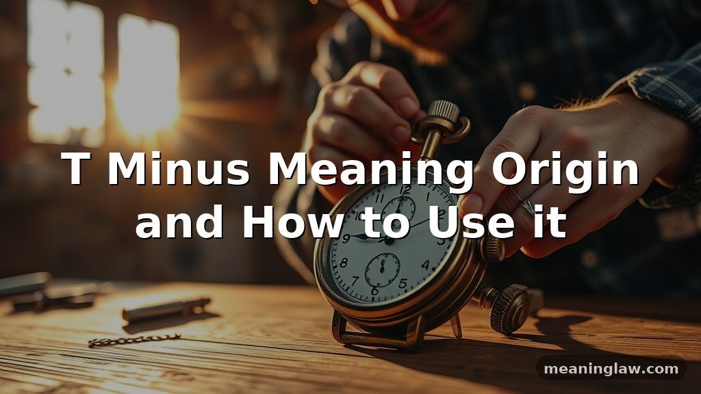 T Minus Meaning Origin and How to Use it