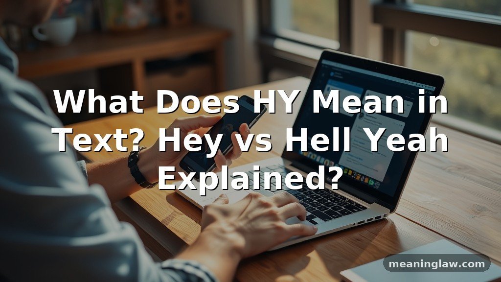 What Does HY Mean in Text? Hey vs Hell Yeah Explained?